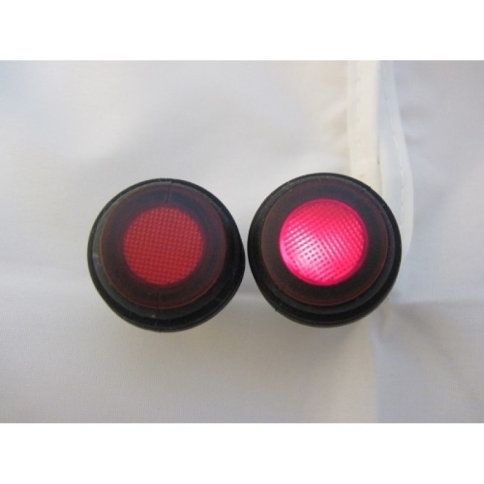 Buton auto rotund cu iluminare - Pornit/Oprit - 12V